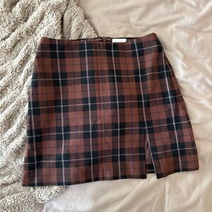 Aritzia Plaid Mini Skirt